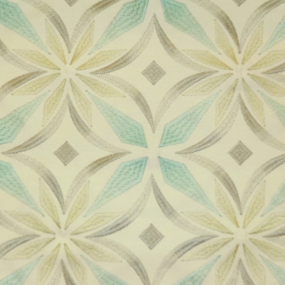 Kaleidoscope Pool Blue Geometric Fabric